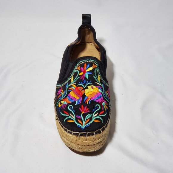 SAM EDELMAN Womens Carrin Platform Floral Fish Slip-On Shoe, Black Size 8 - READ - Picture 5 of 11